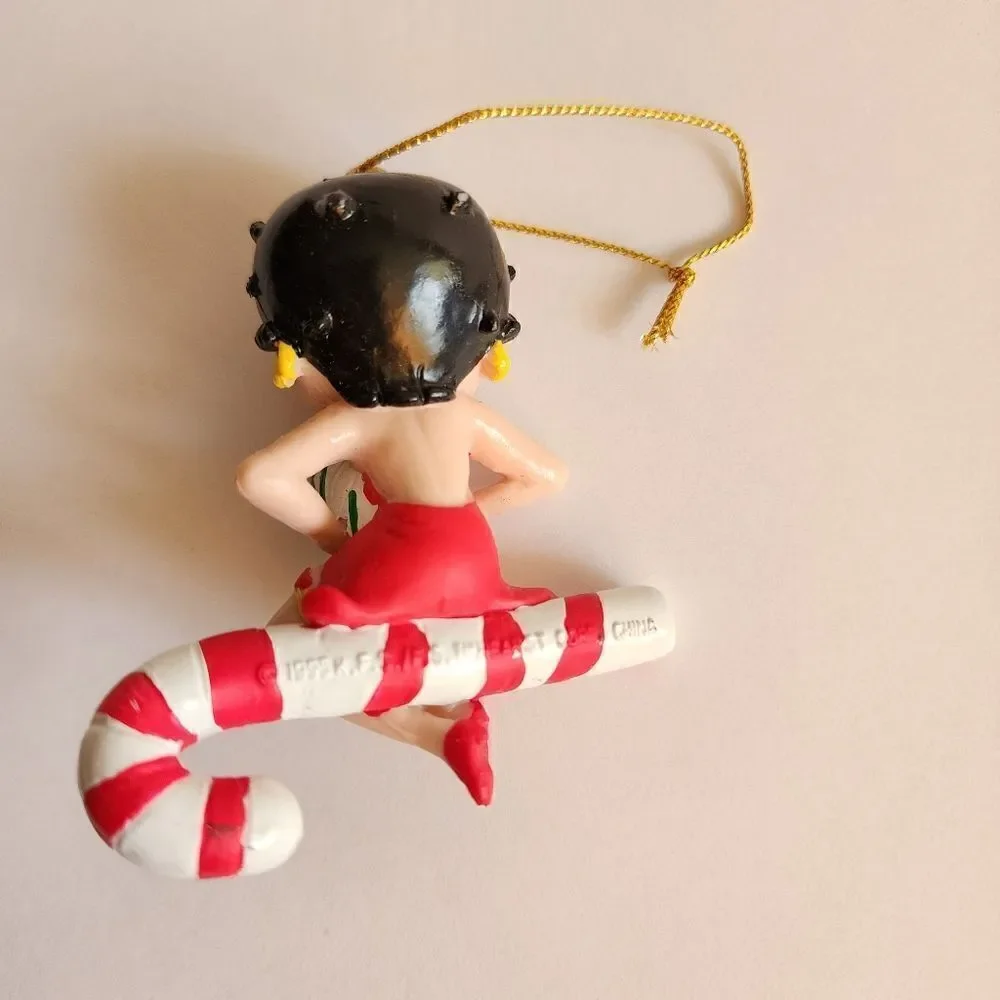 Set of Two Betty Boop Christmas Ornaments